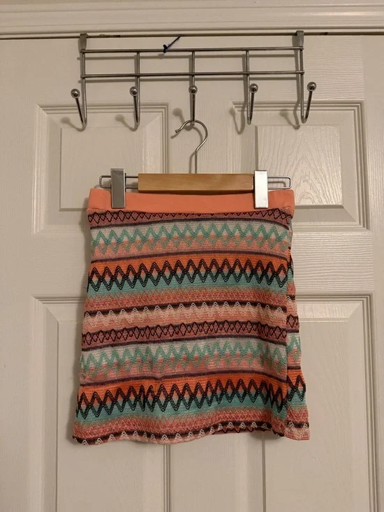 Vacation Pattern Knit Mini Skirt - Picture 1 of 1